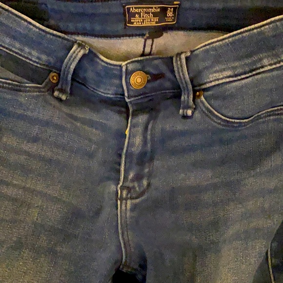 Abercrombie & Fitch Harper low rise jean legging 24 (dark rinse) - Picture 3 of 6